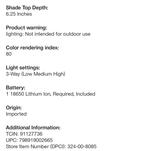 Hearth and Hand Fluted Library Table Lamp Rechargeable Green Metal - Picture 12 of 12